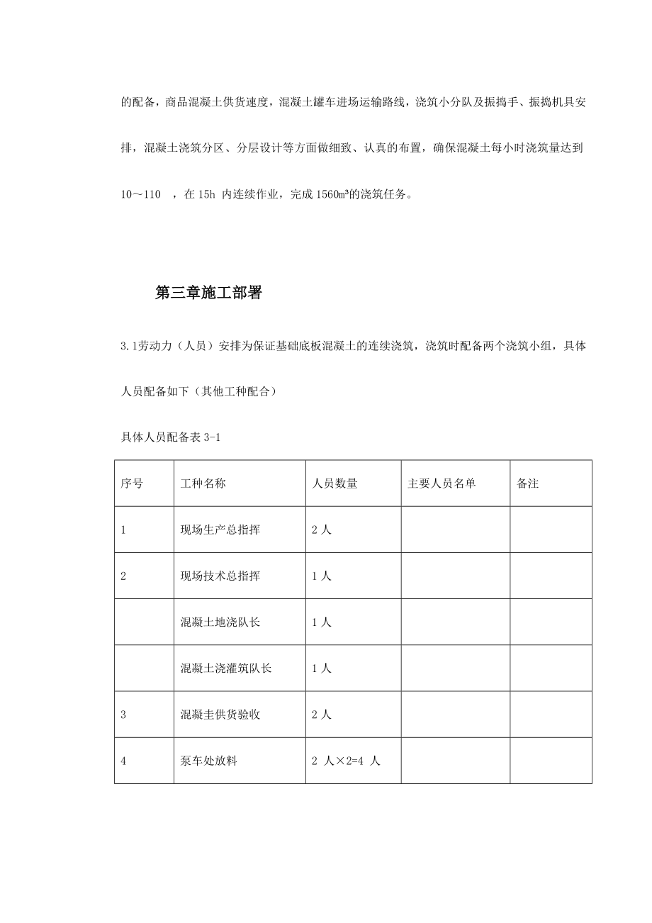 北京某研究生公寓楼底板大体积混凝土施工方案（夏期施工）.doc_第3页