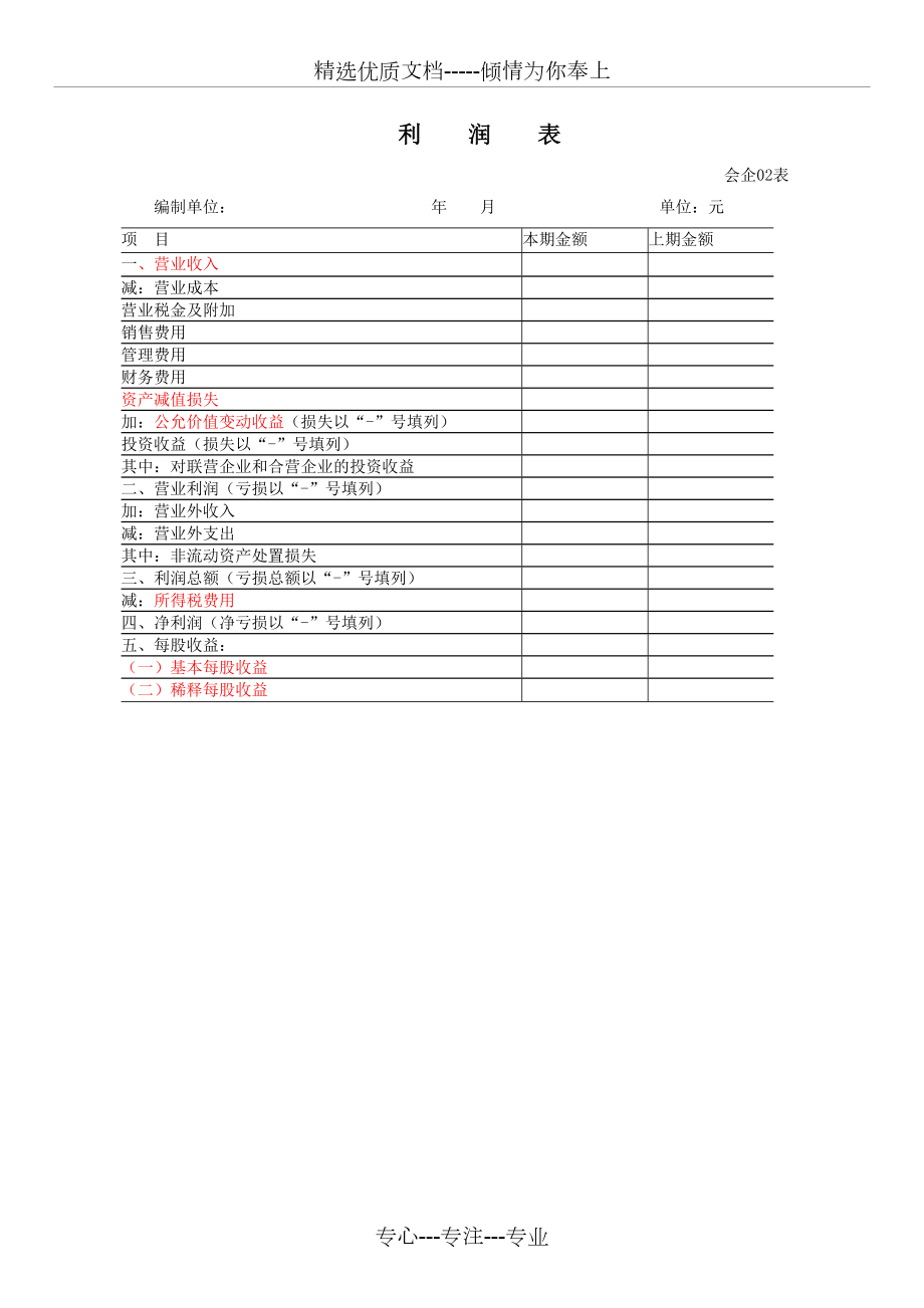 财务报表实用标准格式-完整版.doc_第2页