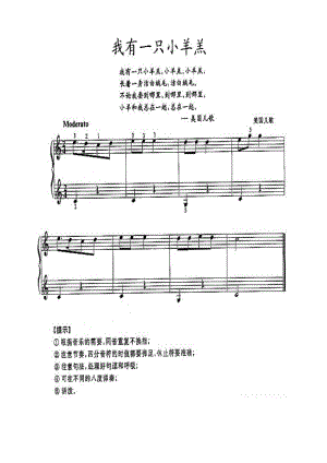 我有一只小羊羔 钢琴谱.docx