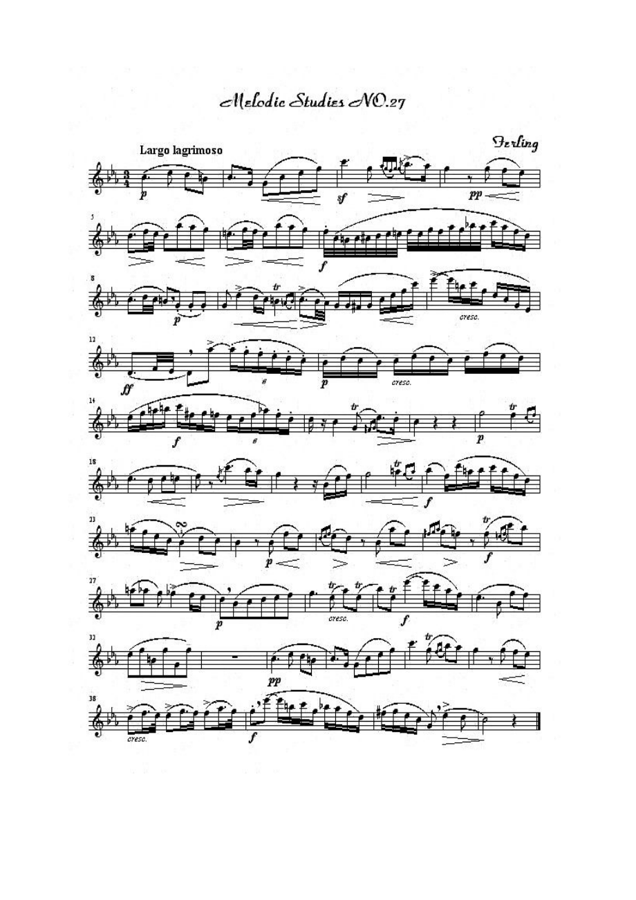 四十八首旋律练习曲之二十七 萨克斯谱.docx_第1页