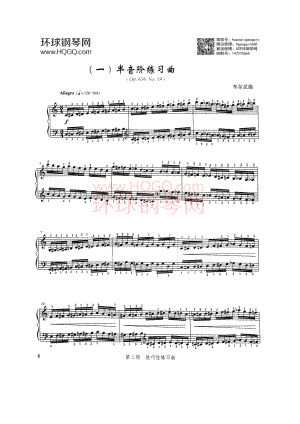 B1 半音阶练习曲(Op.636No.19) 钢琴谱.docx