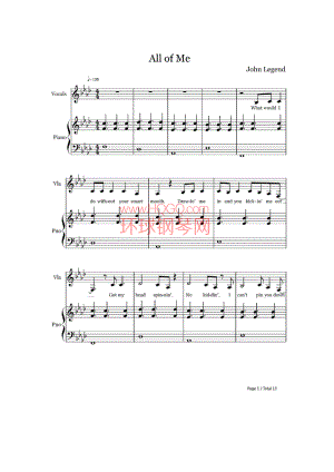 All of Me（弹唱版） 钢琴谱.docx