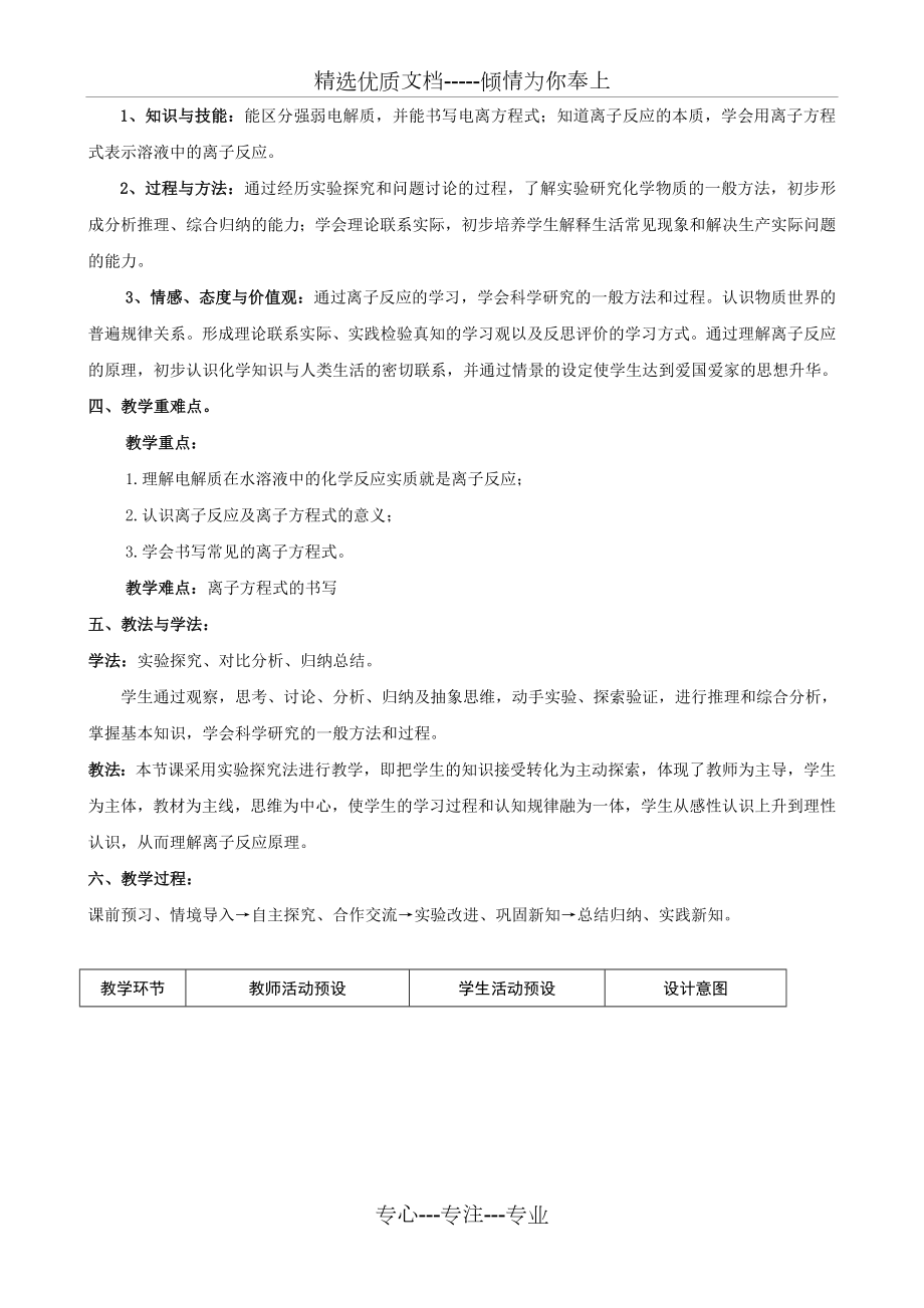 离子反应(苏教版)说课稿.doc_第2页