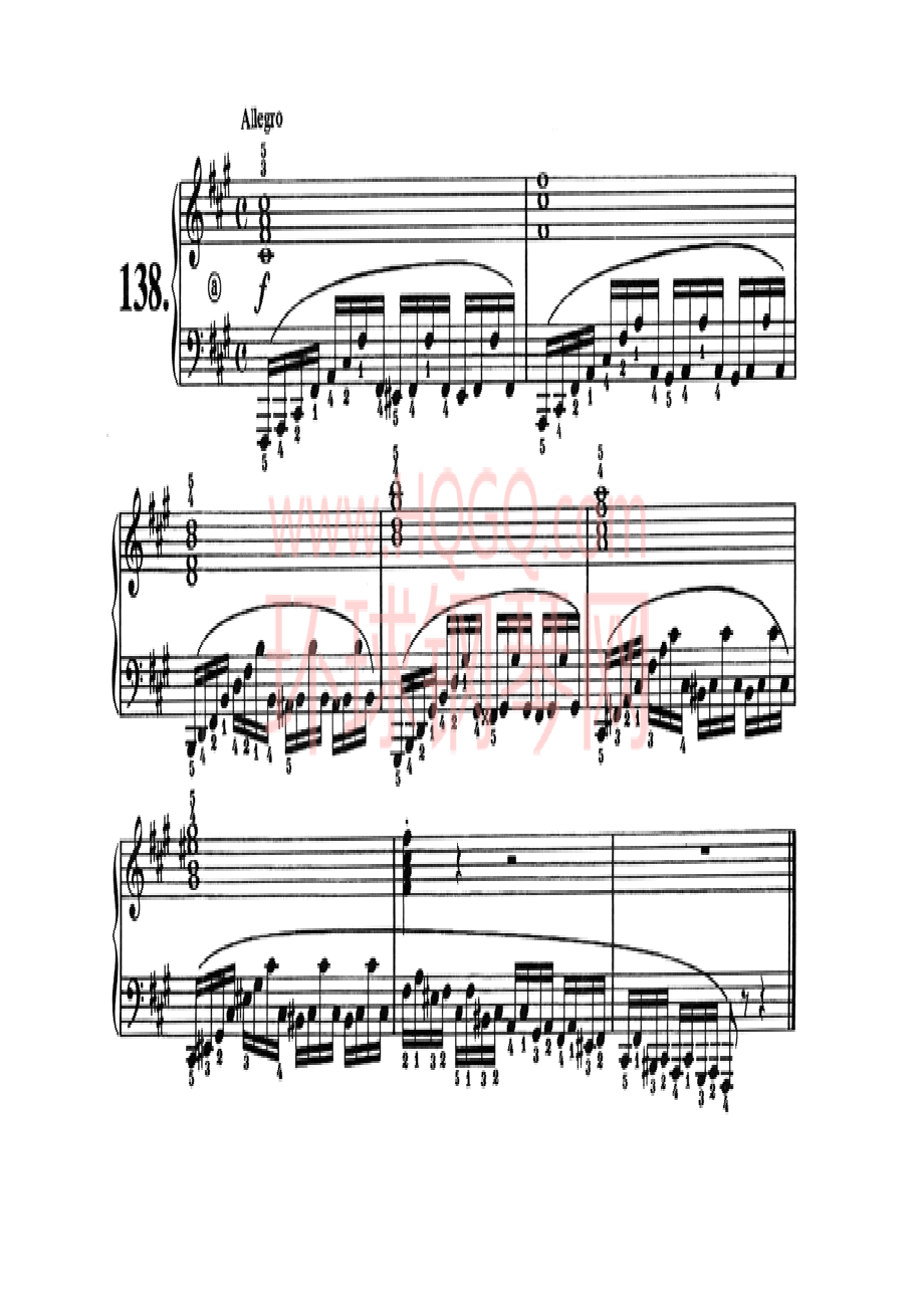 车尔尼821钢琴八小节练习曲160首 钢琴谱_137.docx_第1页