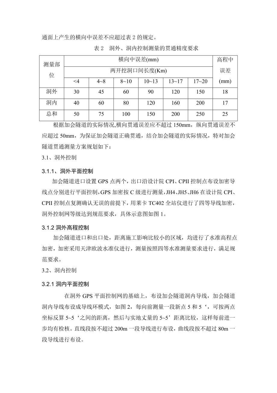 加会隧道贯通测量实施方案.doc_第2页