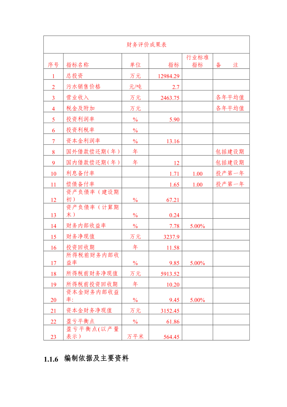 城市污水处理工程项目可行性研究报告.doc_第2页