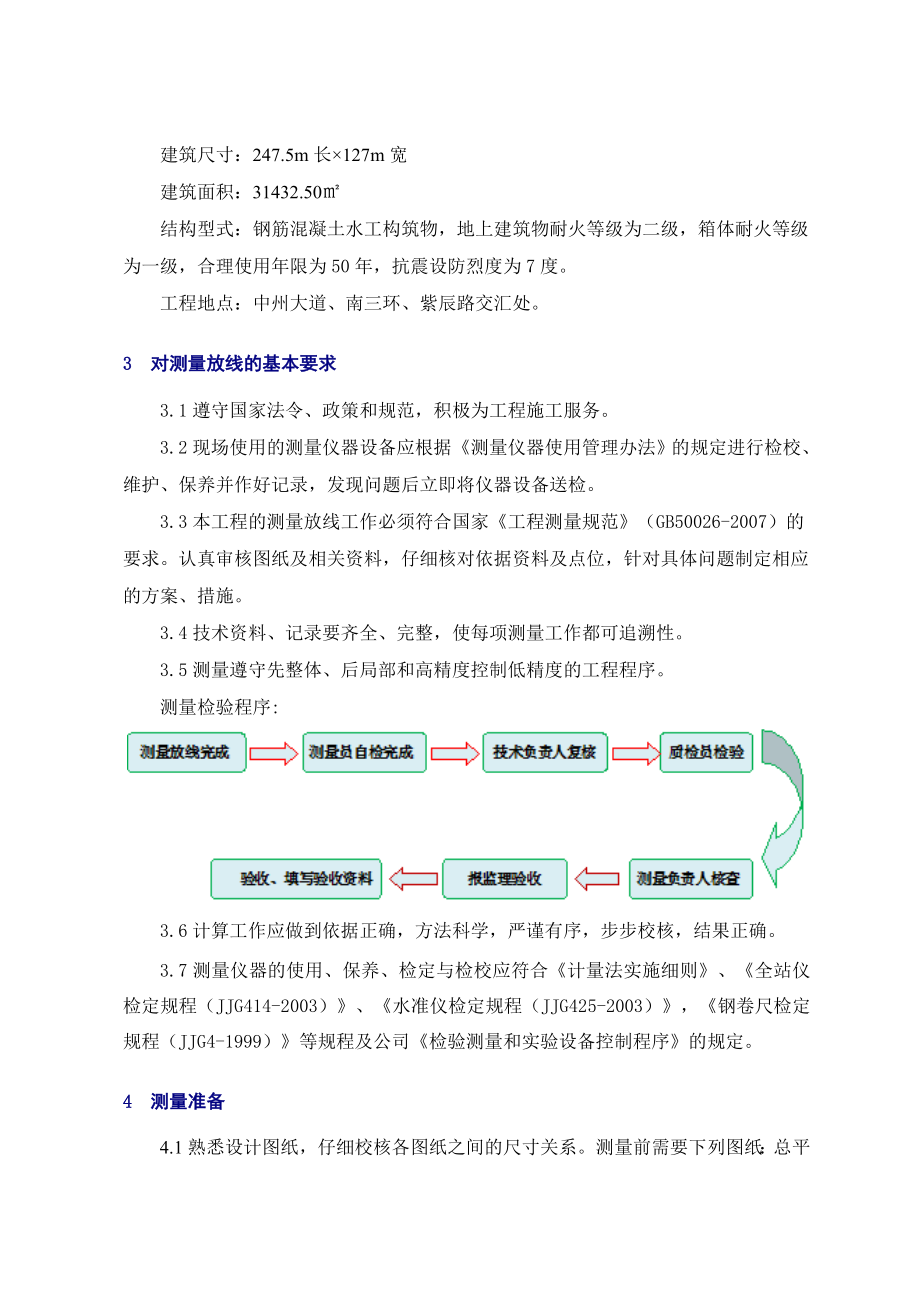 南三环污水处理厂测量工程施工方案 (报公司).doc_第2页