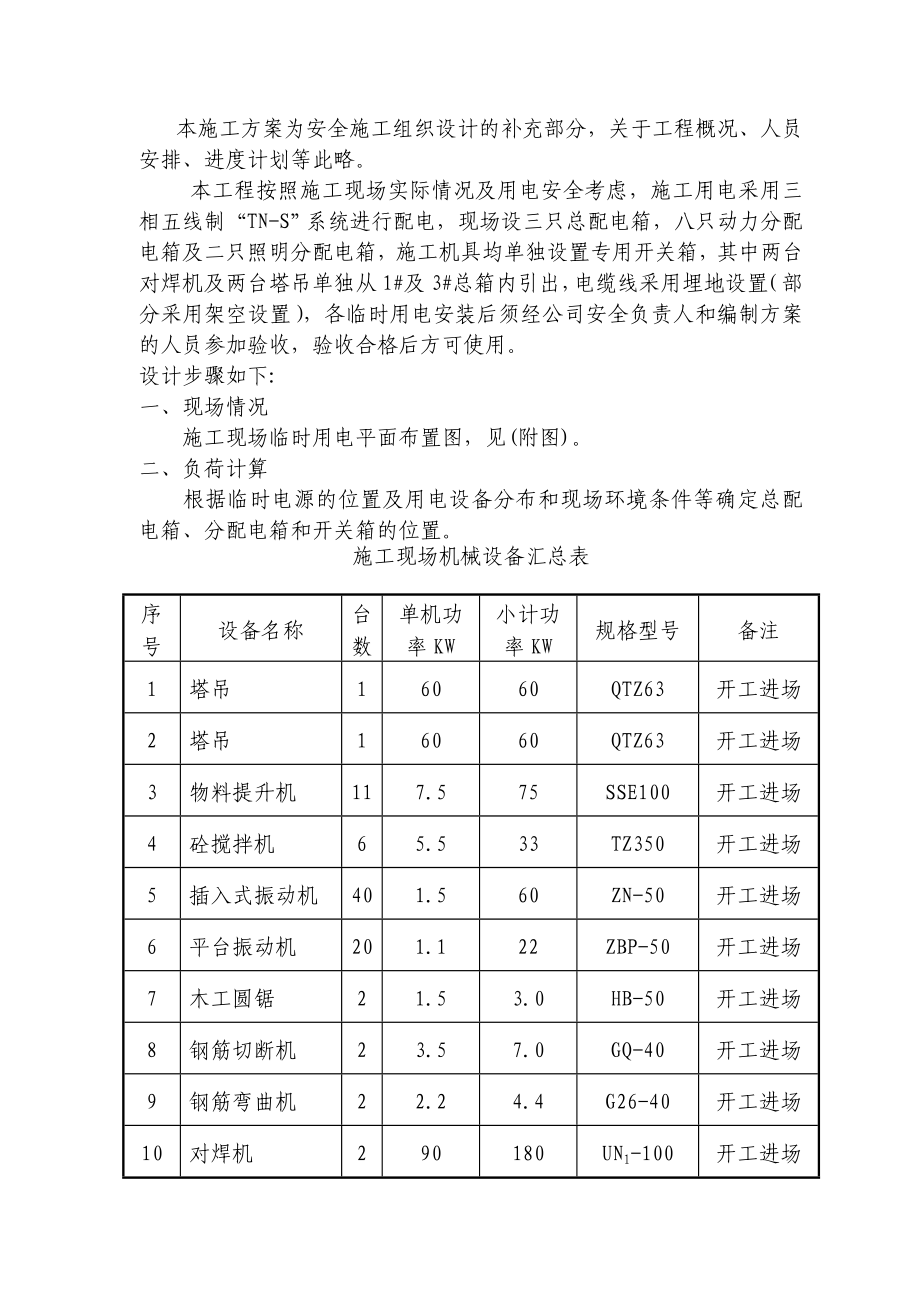 （超经典）施工用电安全专项方案（含全套计算书） .doc_第2页