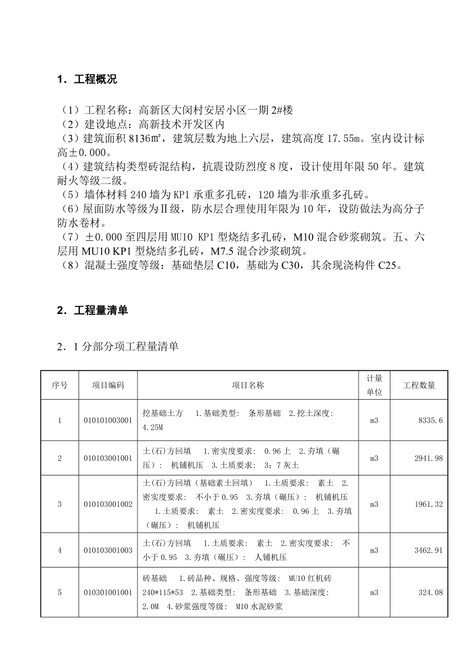 高新区大闵村安居小区一期工程设计.doc_第2页