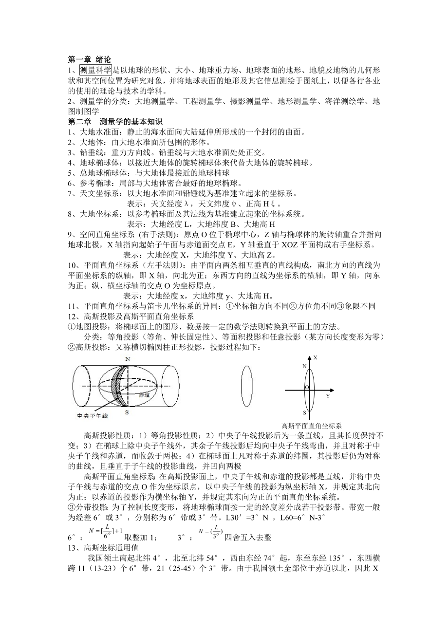 工程测量重点.doc_第1页