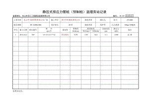 静压式预应力管桩监理旁站记录.doc