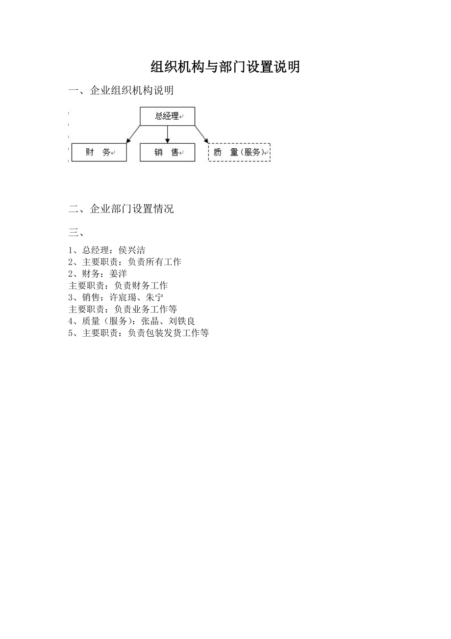 组织机构与部门设置说明.doc_第1页