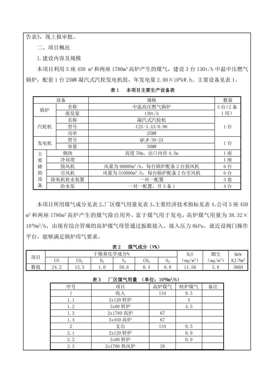 唐山国丰钢铁有限公司25MW高炉煤气发电项目环境影响报告表.doc_第3页