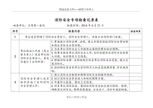 消防安全专项检查记录文本表.doc