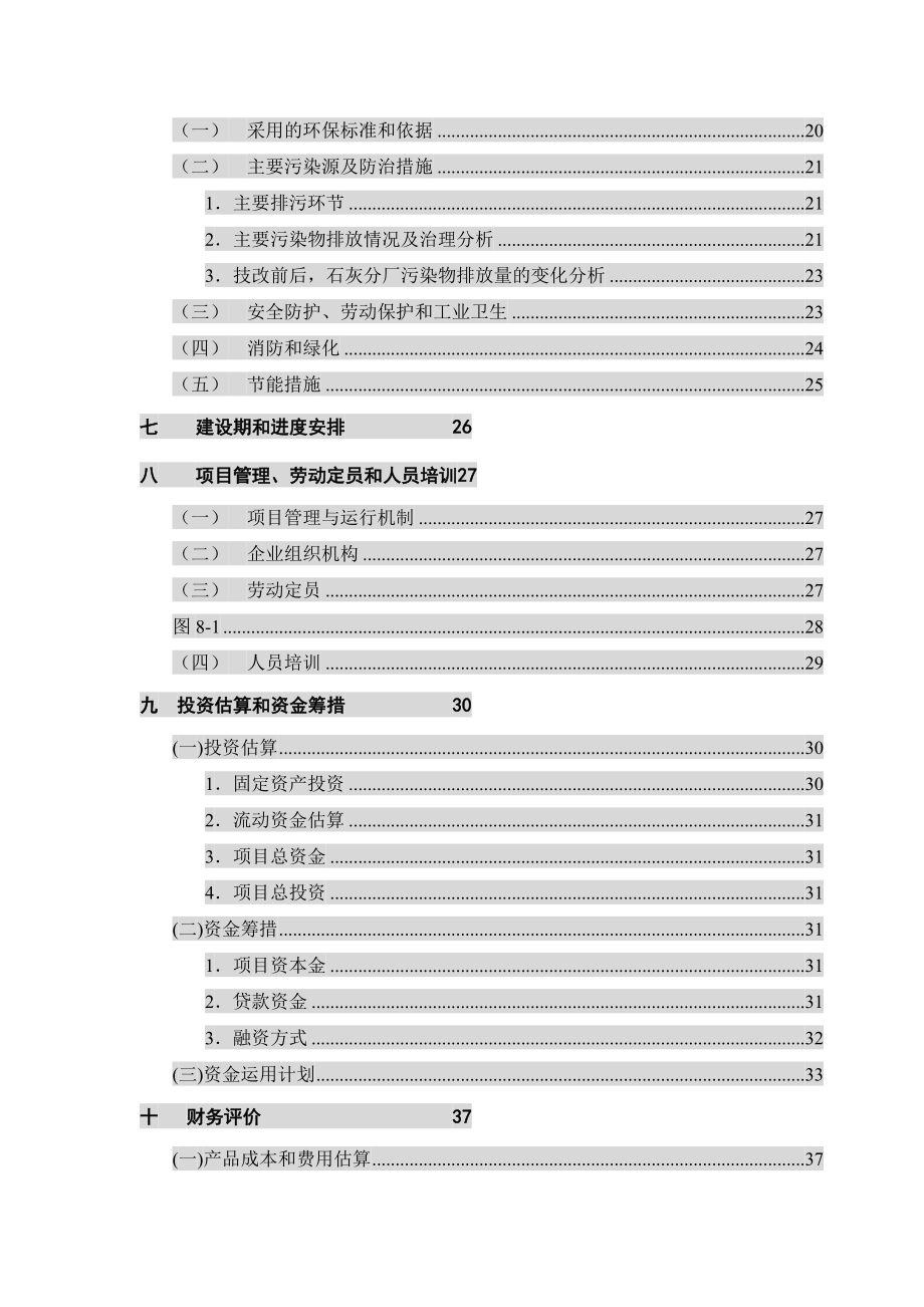 活性石灰窑技改工程可行性分析报告.doc_第2页