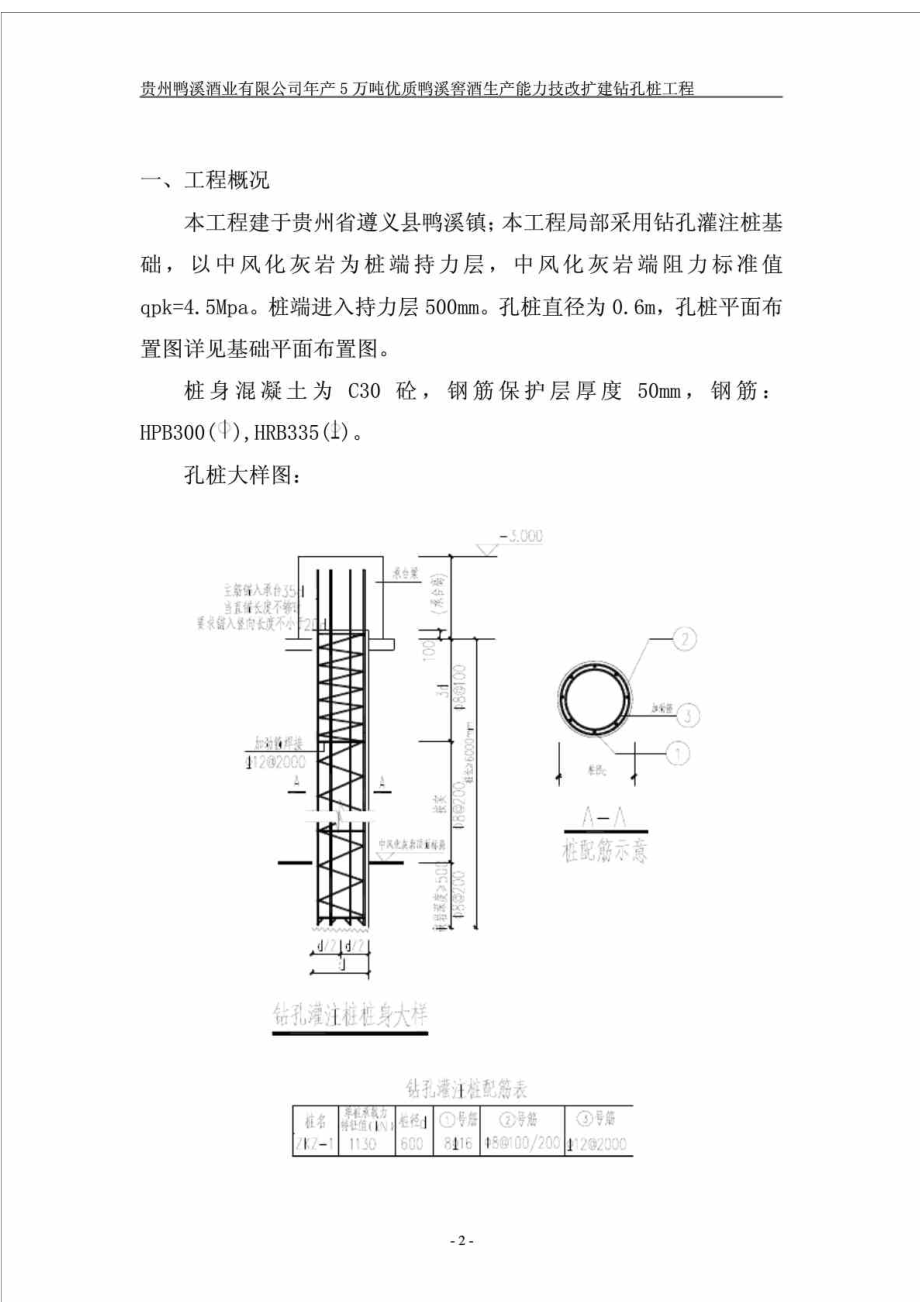 酒厂扩能改造工程旋挖钻孔灌注桩施工方案.doc_第3页