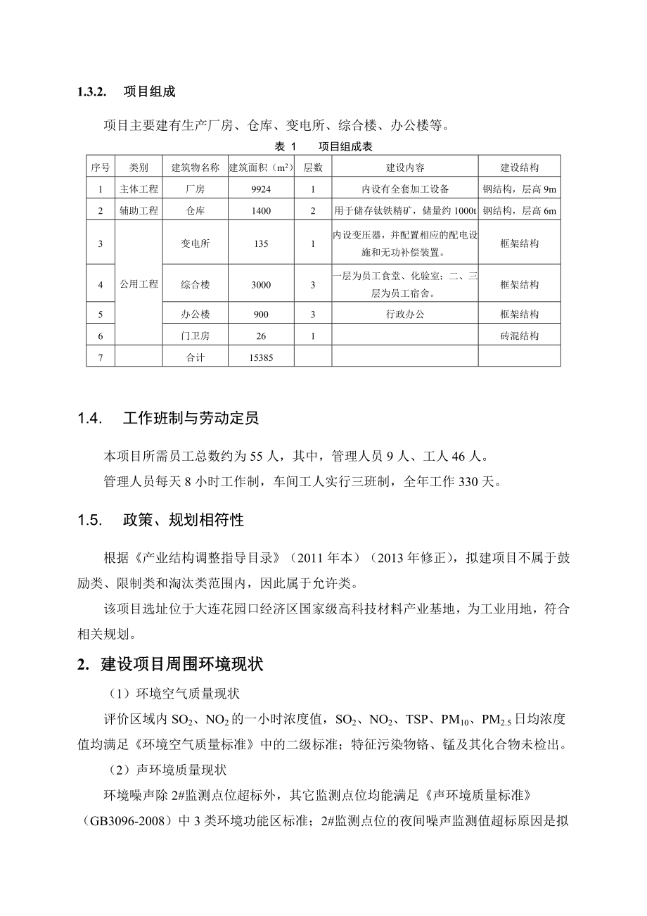 大连洲际新材料有限公司稀有金属材料深加工项目环境影响报告书.doc_第3页