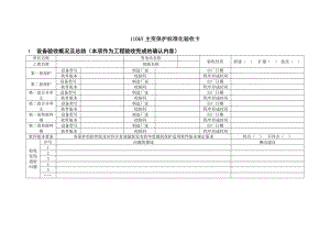 2智能变电站110kV主变保护标准化验收卡.doc