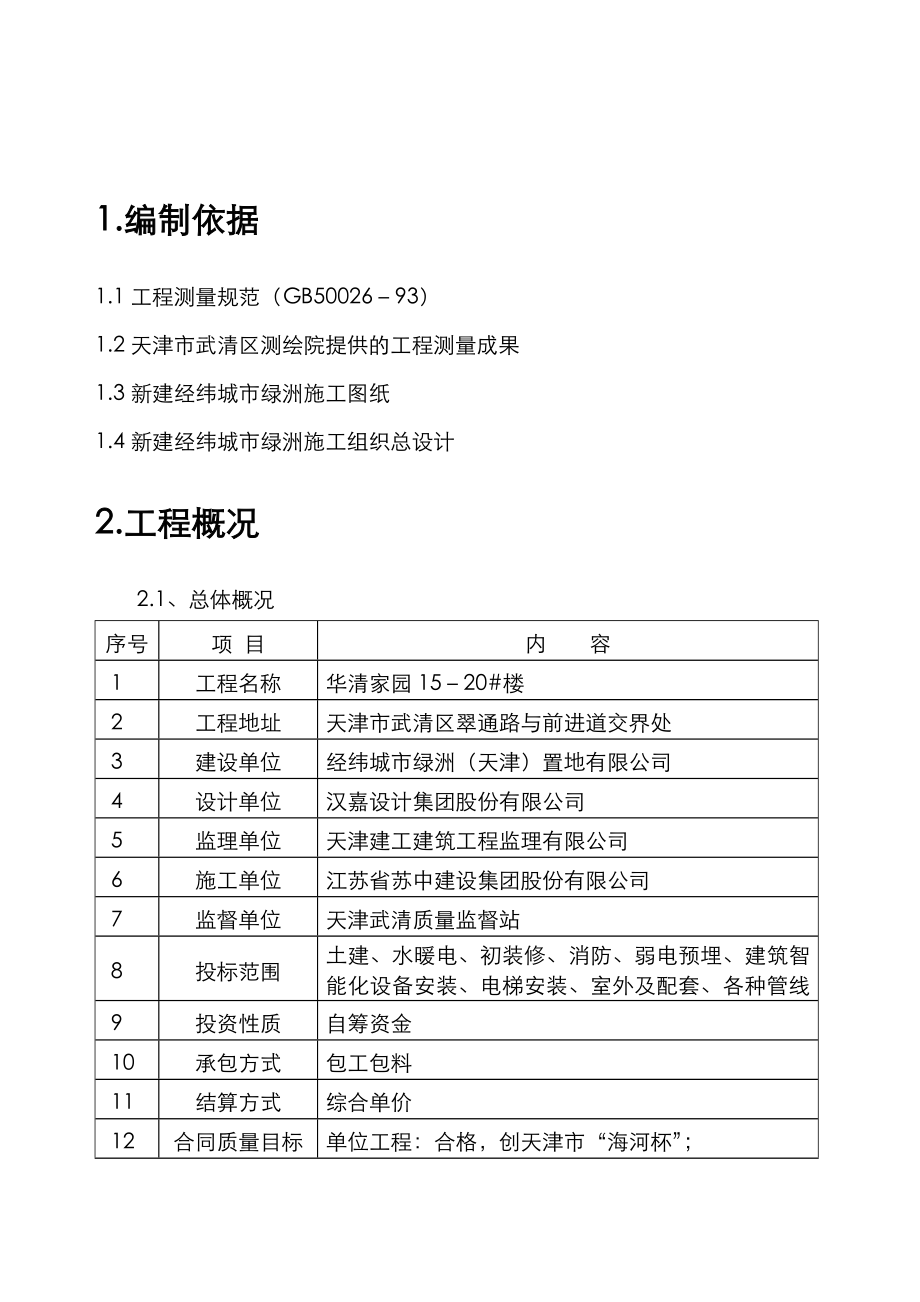 新建经纬城市绿洲二期工程测量放线方案.doc_第3页