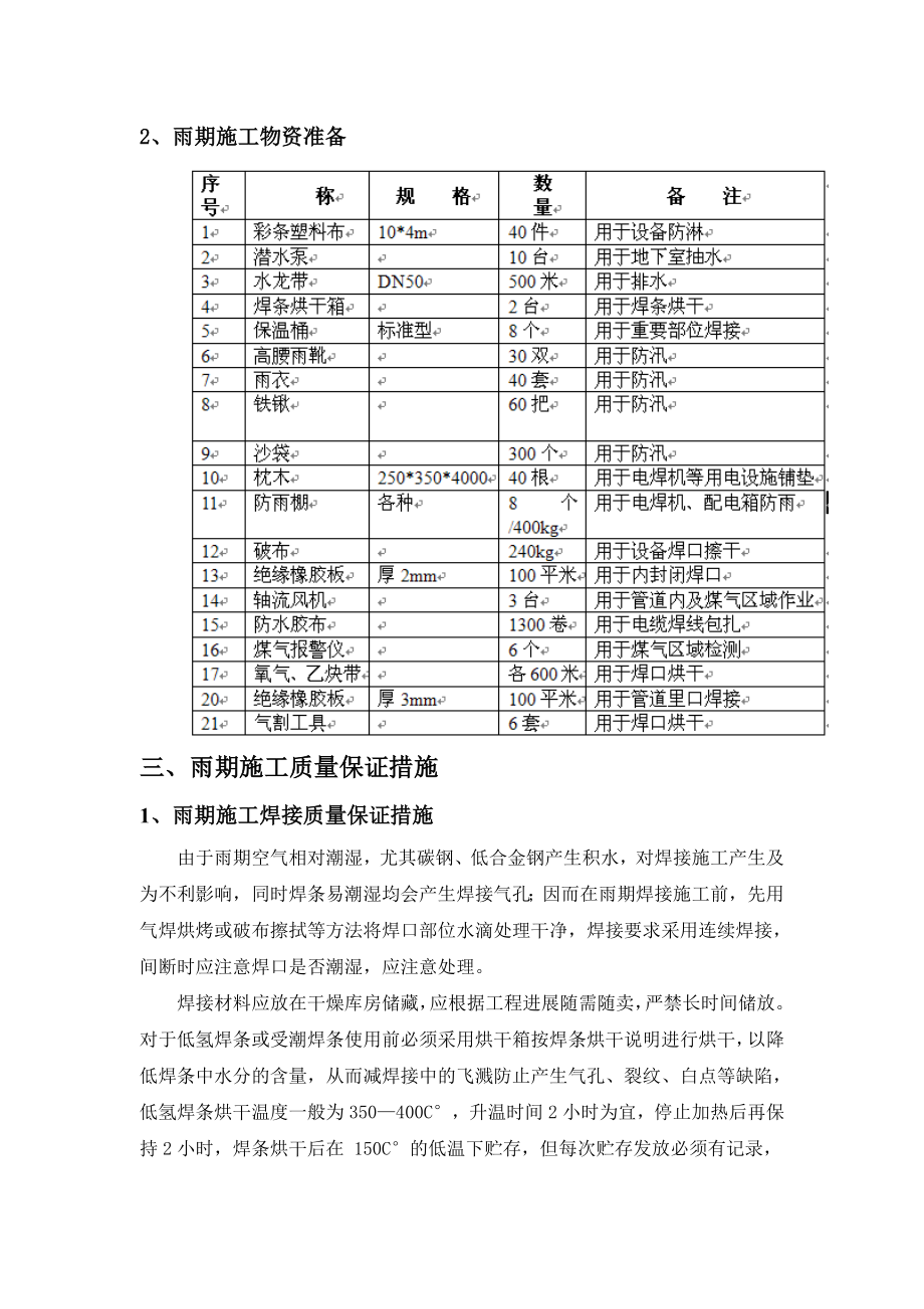 钢铁公司棒线及烧结雨季施工方案.doc_第3页