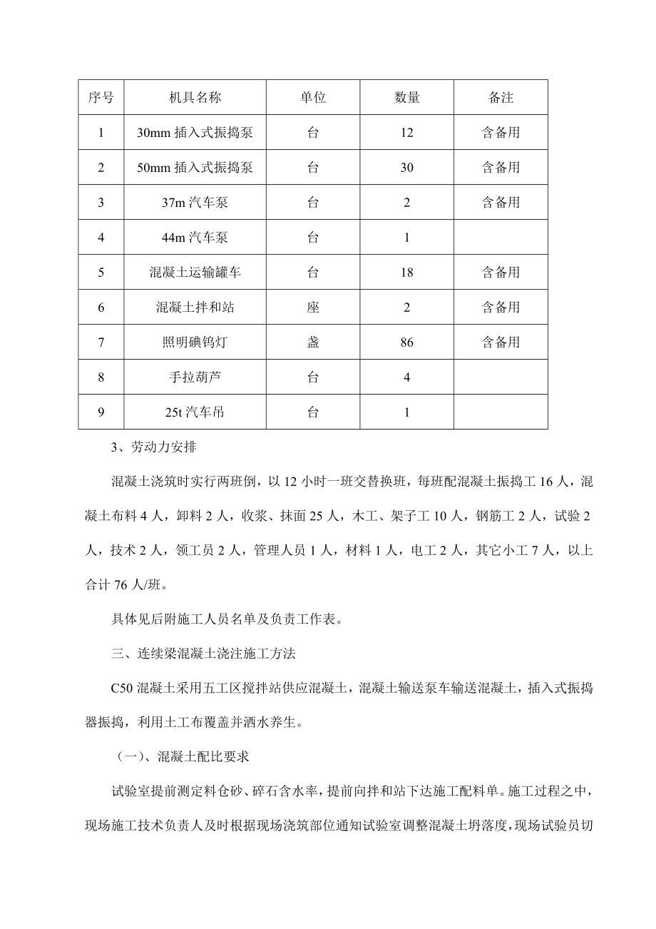 连续梁混凝土浇筑施工方案.doc_第3页