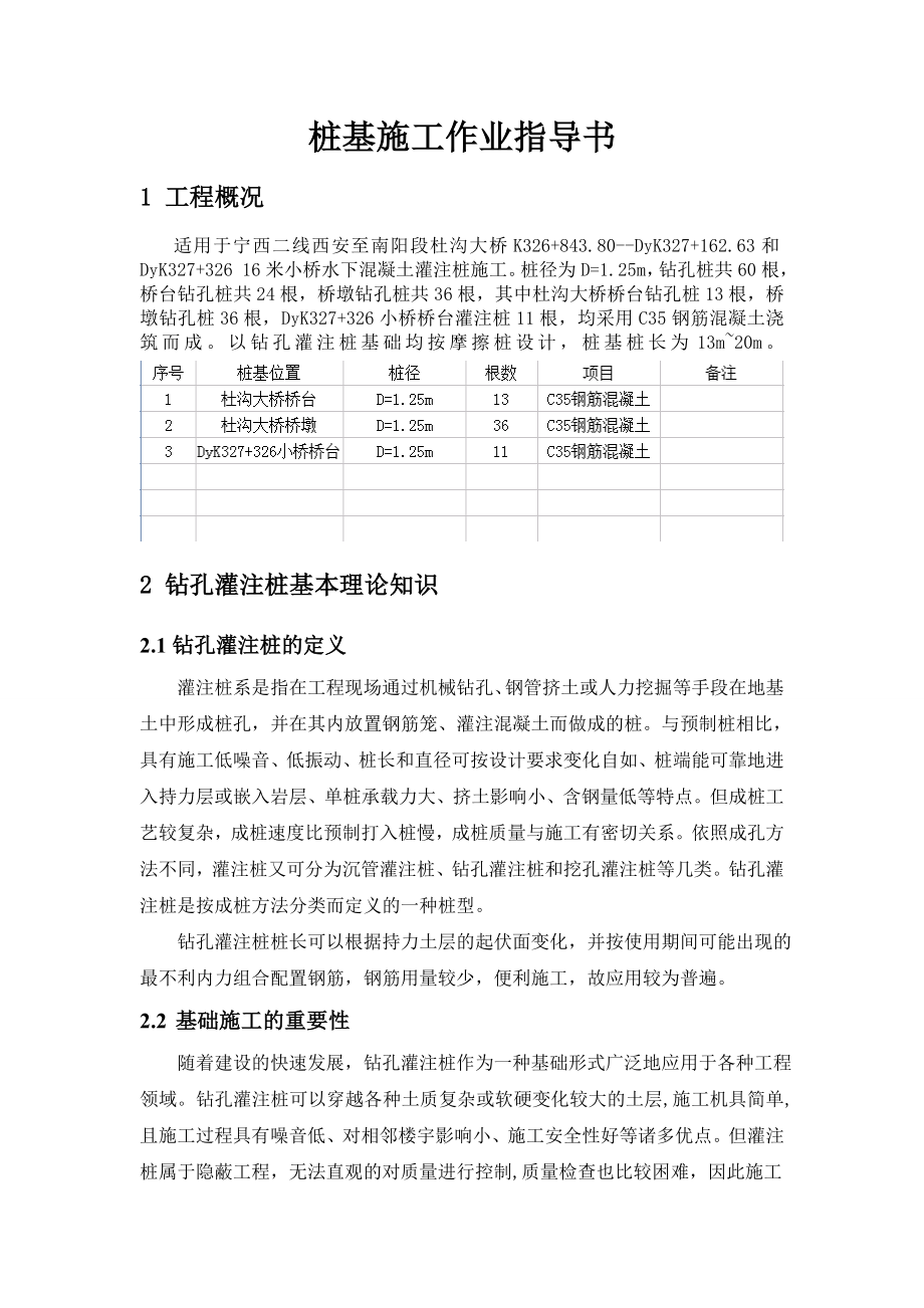 水下混凝土灌注桩施工作业指导书.doc_第1页