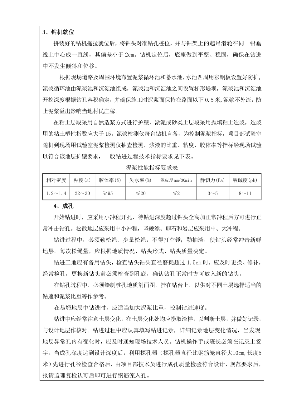 冲击钻钻孔施工技术交底.doc_第2页