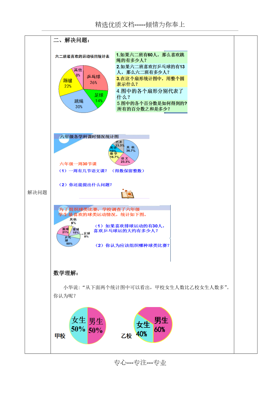 扇形统计图复习教案.docx_第3页