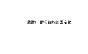 课题3酵母细胞的固定化课件.ppt