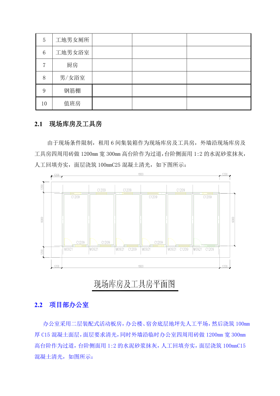 高层办公楼高层酒店高层公寓多层商业临设方案.doc_第3页