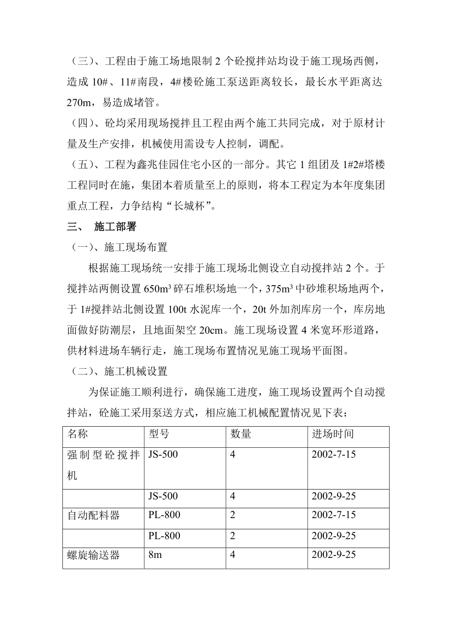 鑫兆佳园组团4工程混凝土工程施工方案.doc_第3页