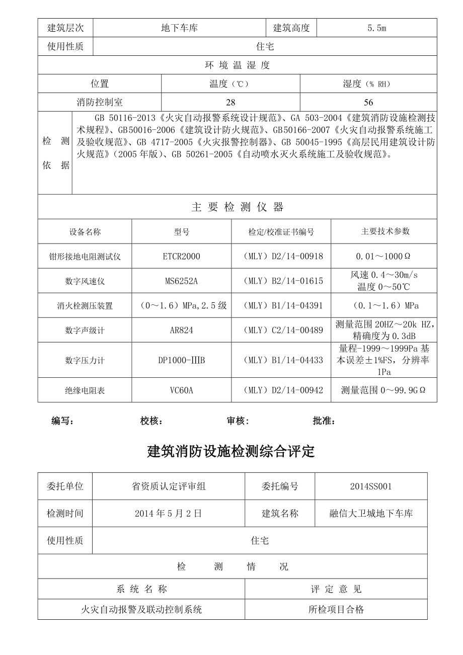 地下车库的消防设施检测报告.doc_第2页