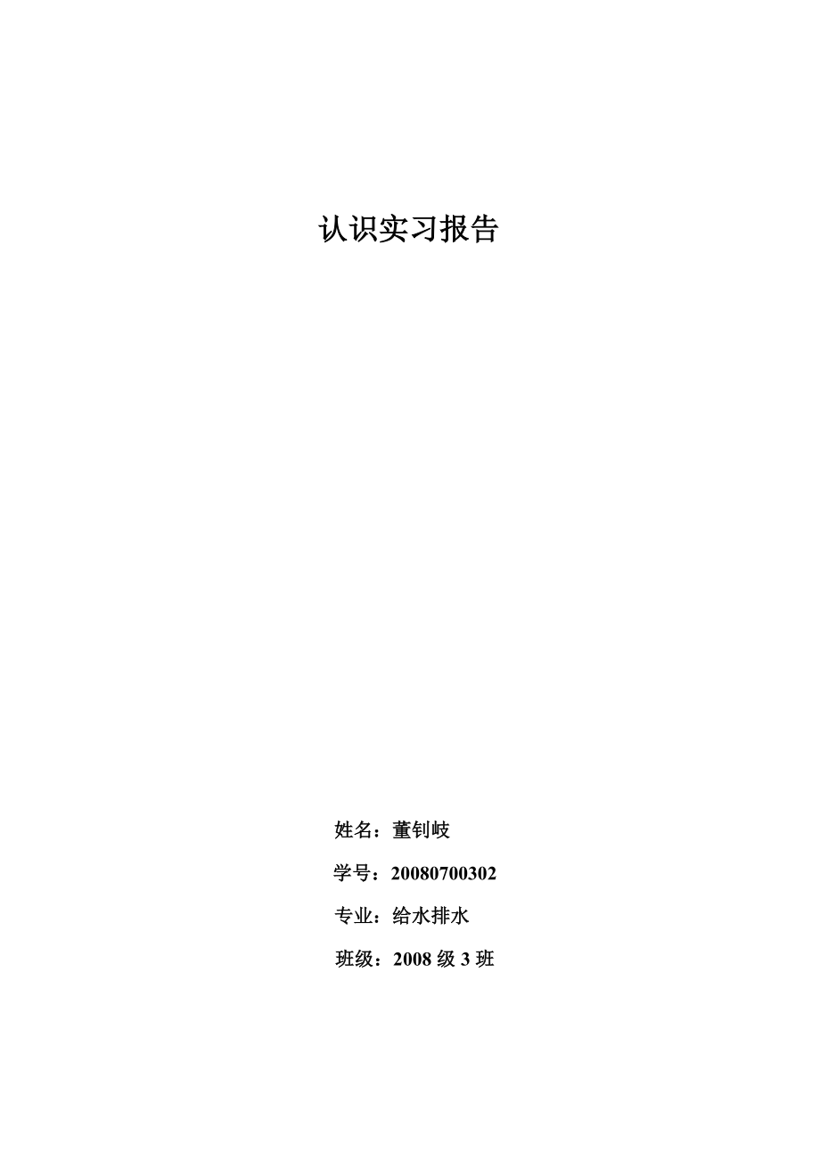 净水厂和污水处理厂实习报告.doc_第3页