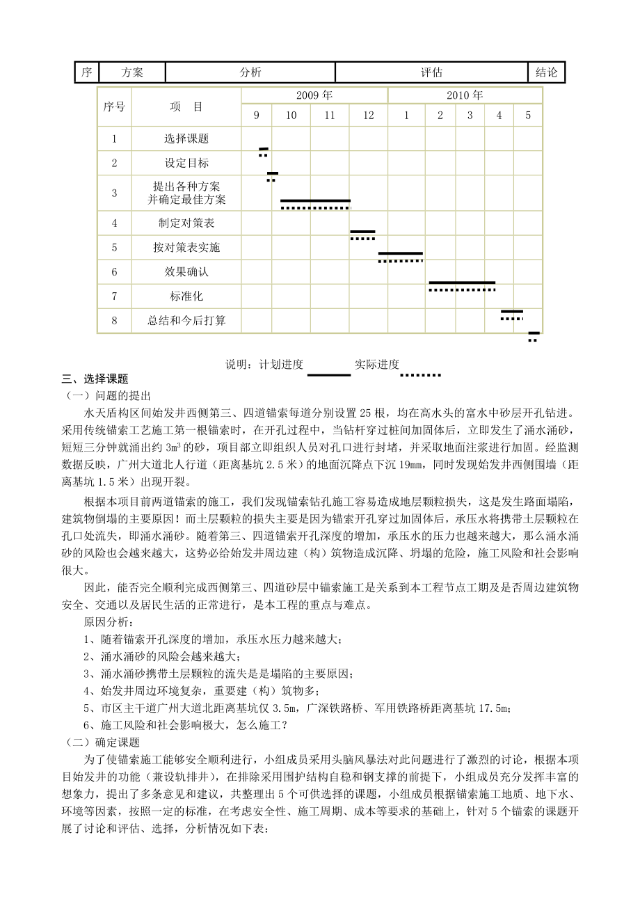 高压富水砂层中锚索施工新技术的探索.doc_第2页