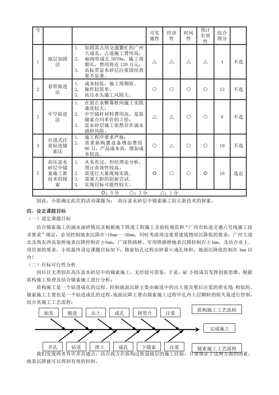 高压富水砂层中锚索施工新技术的探索.doc_第3页