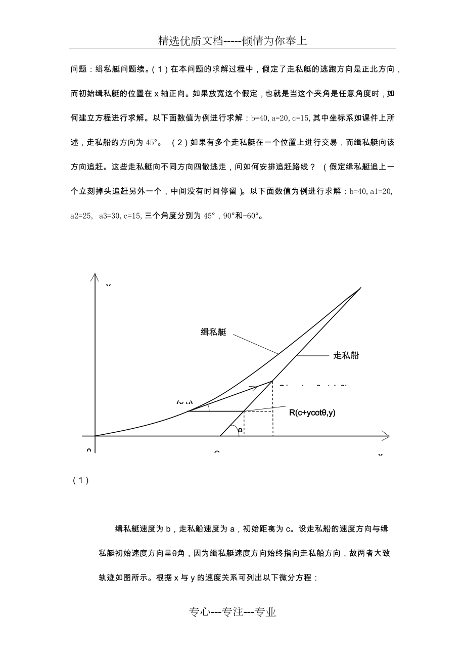 数学实验期末作业(缉私艇问题).docx_第1页