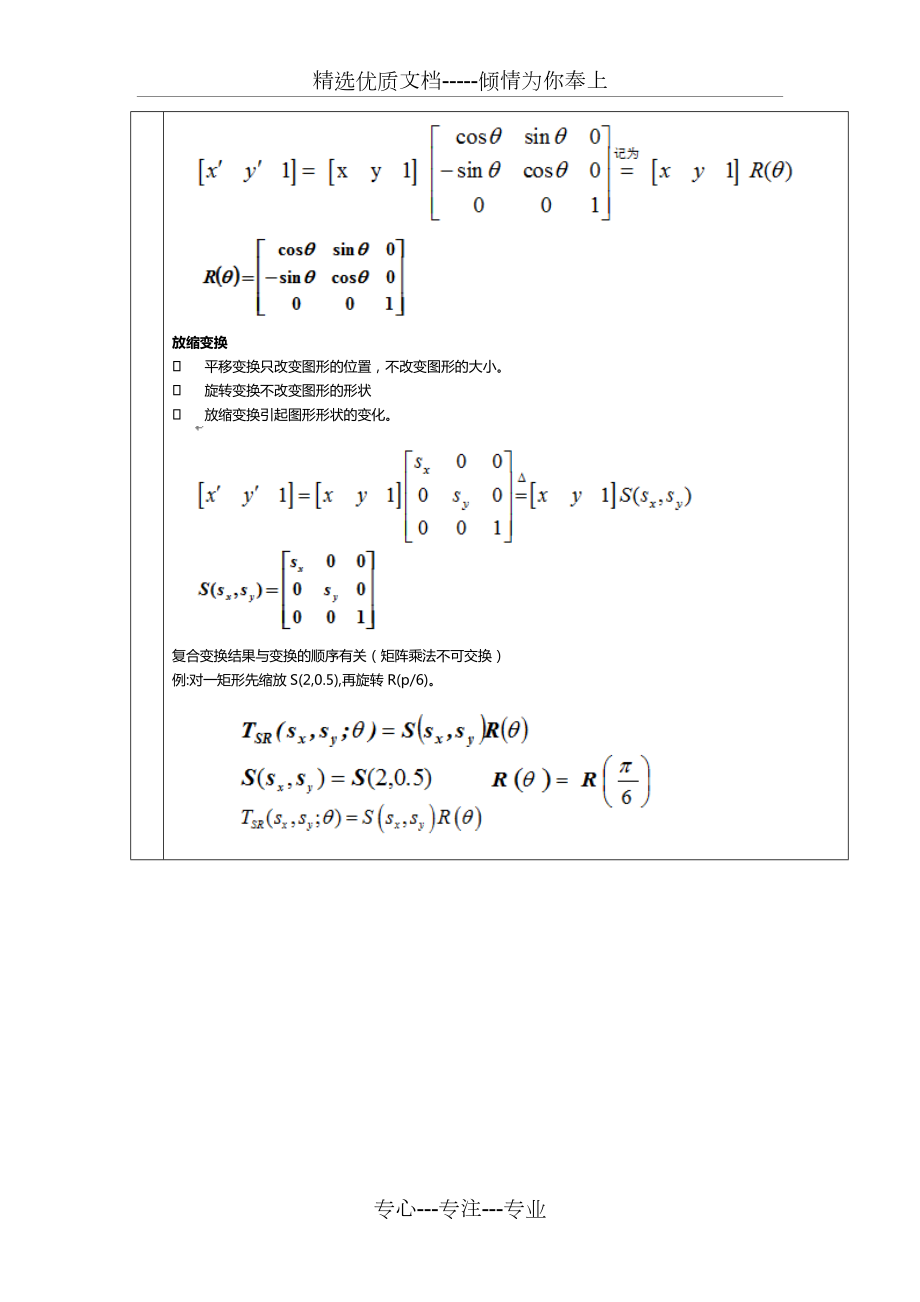 图形学实验报告六-二维图形的几何变换.doc_第2页