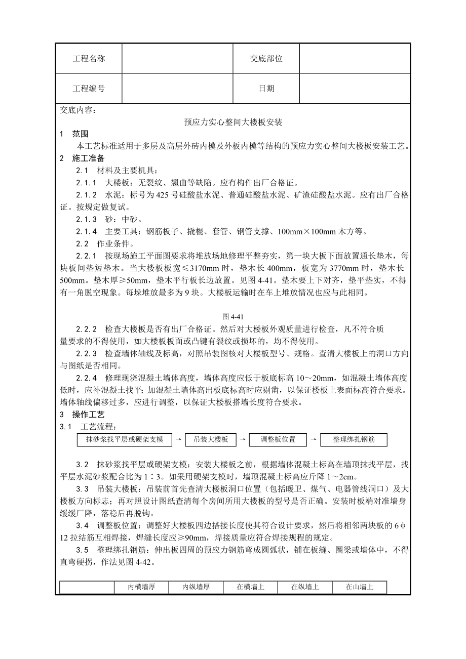 预应力实心整间大楼板安装施工工艺.doc_第1页