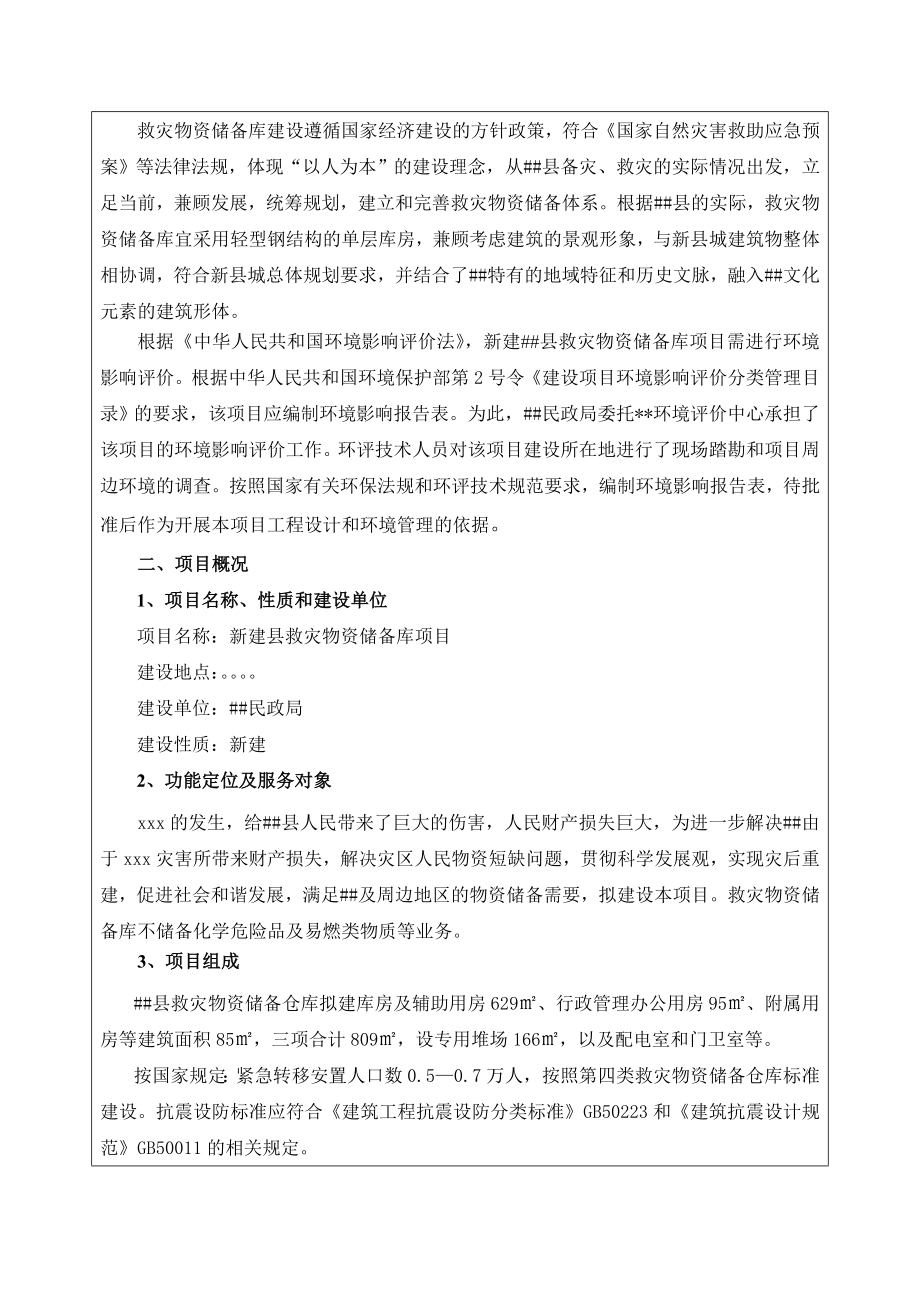 新建县救灾物资储备库项目环境影响报告表.doc_第3页