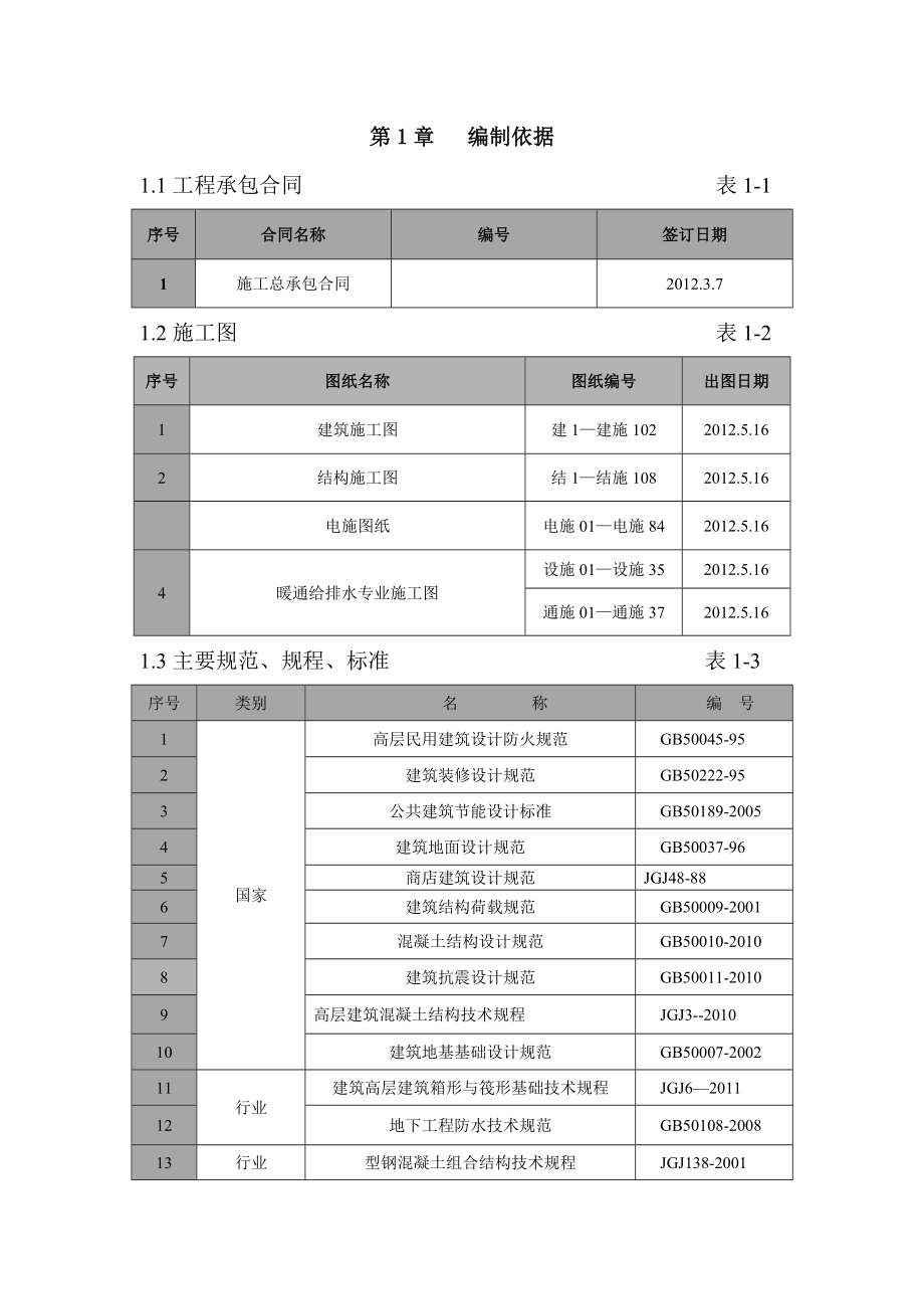 衡水怡水园商城工程施工组织设计.doc_第1页