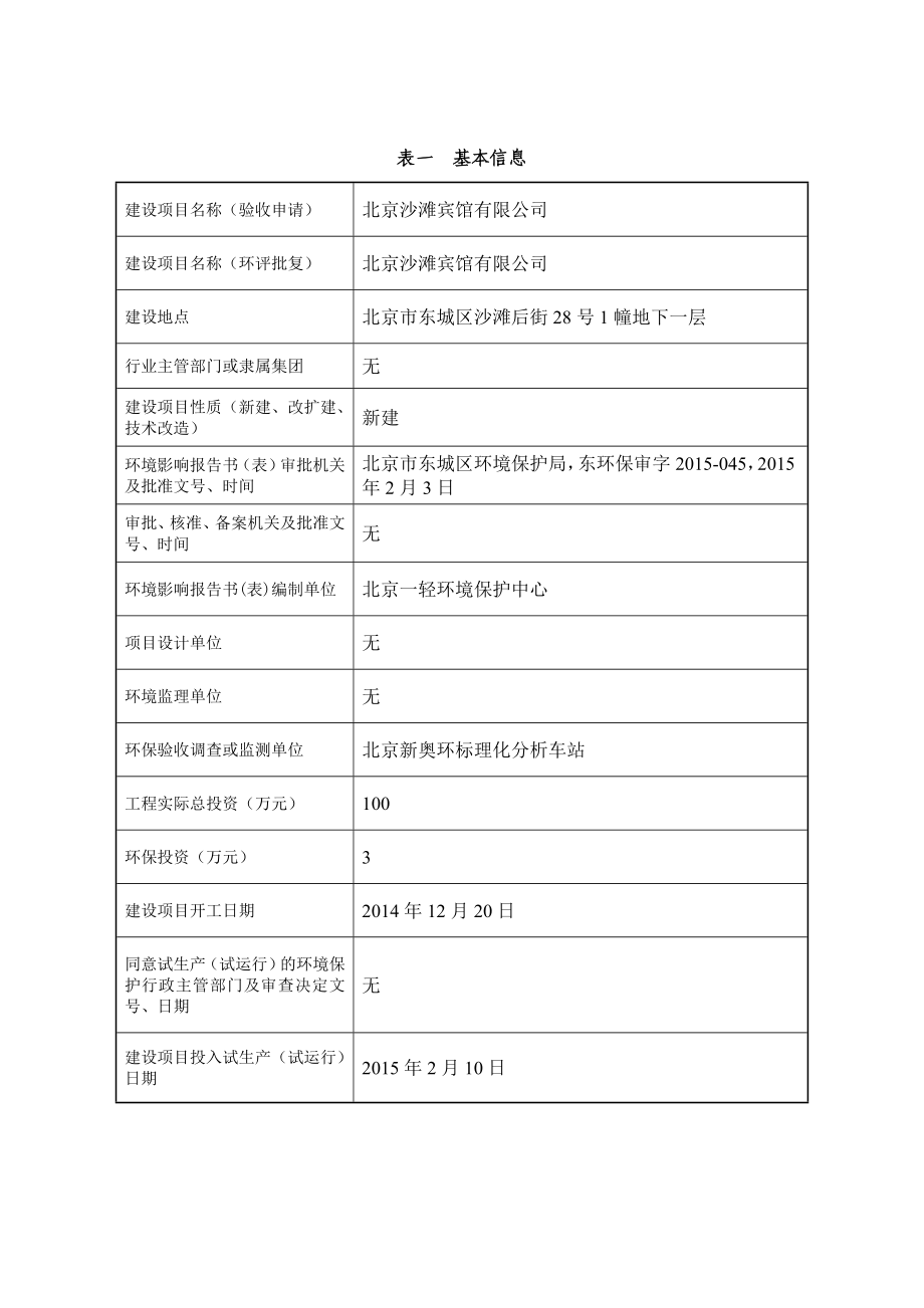 环境影响评价全本公示北京沙滩宾馆有限公司监测及验收文件5416.doc_第3页