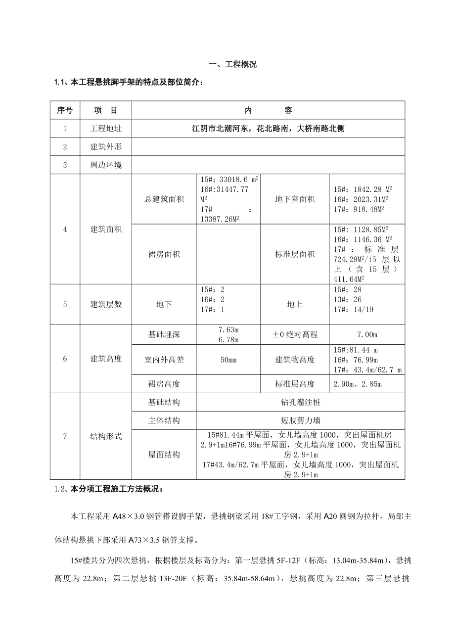 高层住宅楼型钢悬挑脚手架专项施工方案.doc_第3页