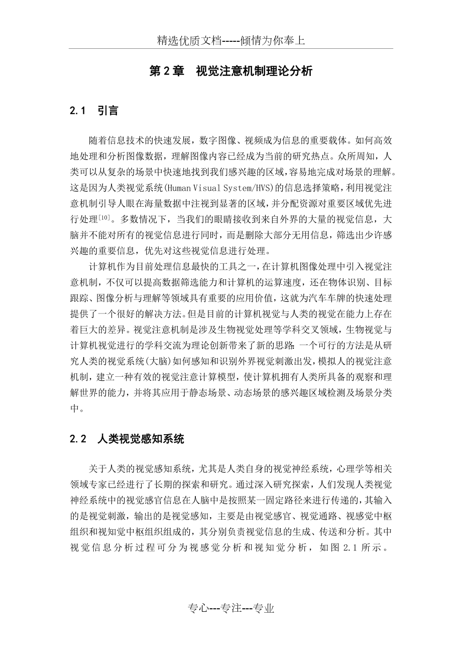 视觉注意机制理论分析.docx_第1页