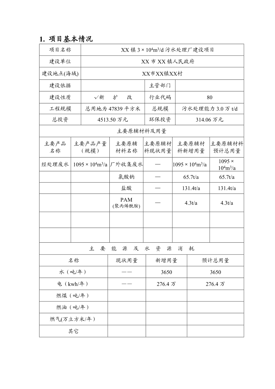 污水处理厂环境影响评价报告表.doc_第1页