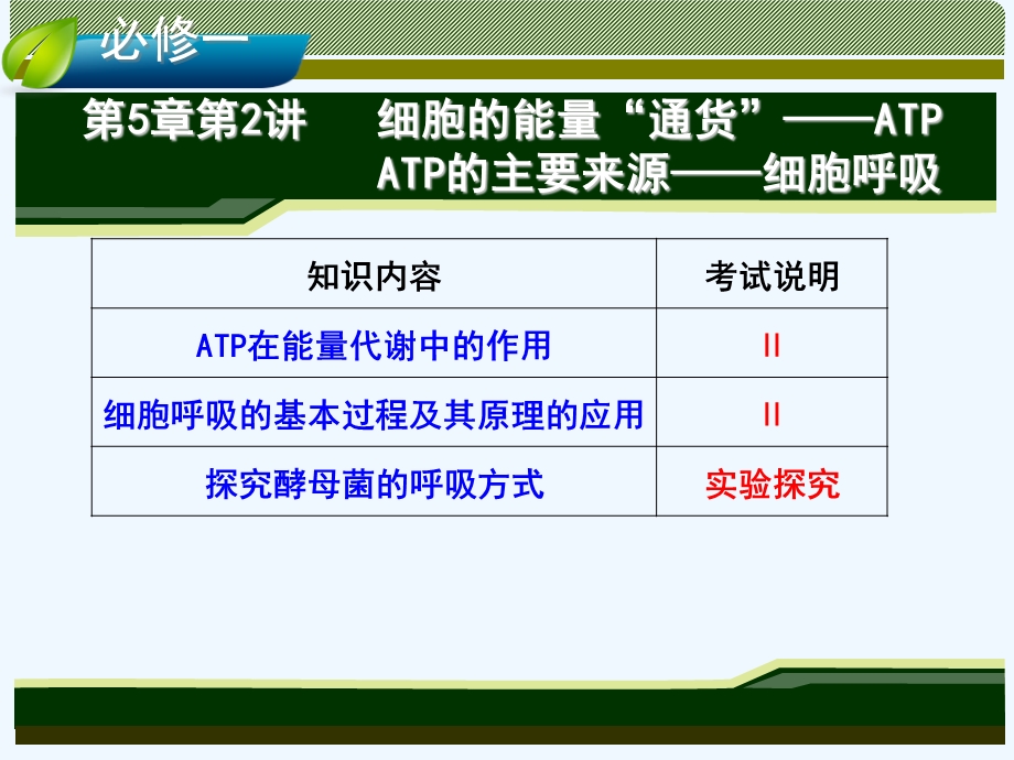 讲——细胞的能量“通货”ATP、及ATP的主要来源——细胞呼吸课件.ppt_第1页