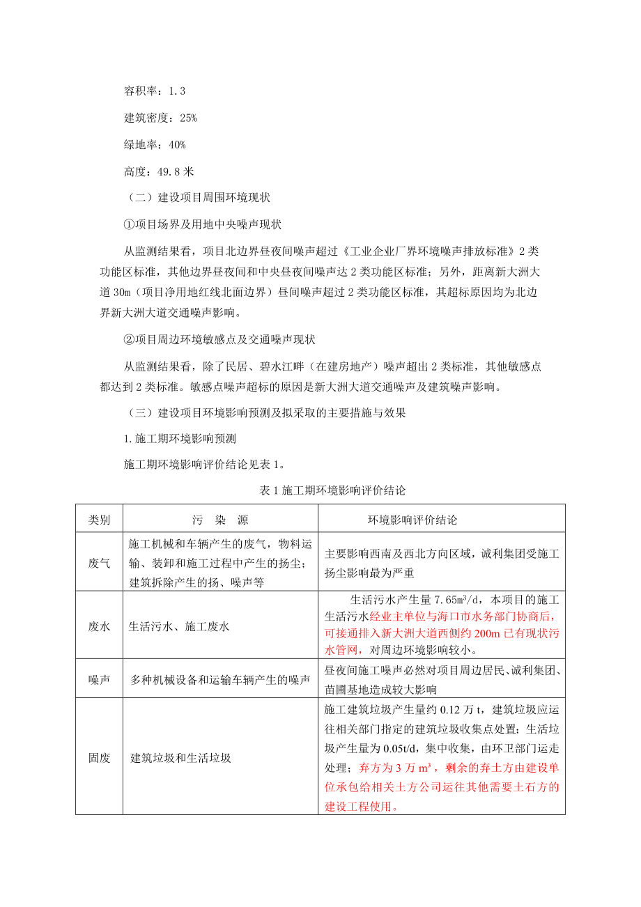 海南省儿童医院新建项目环境影响评价报告书.doc_第3页