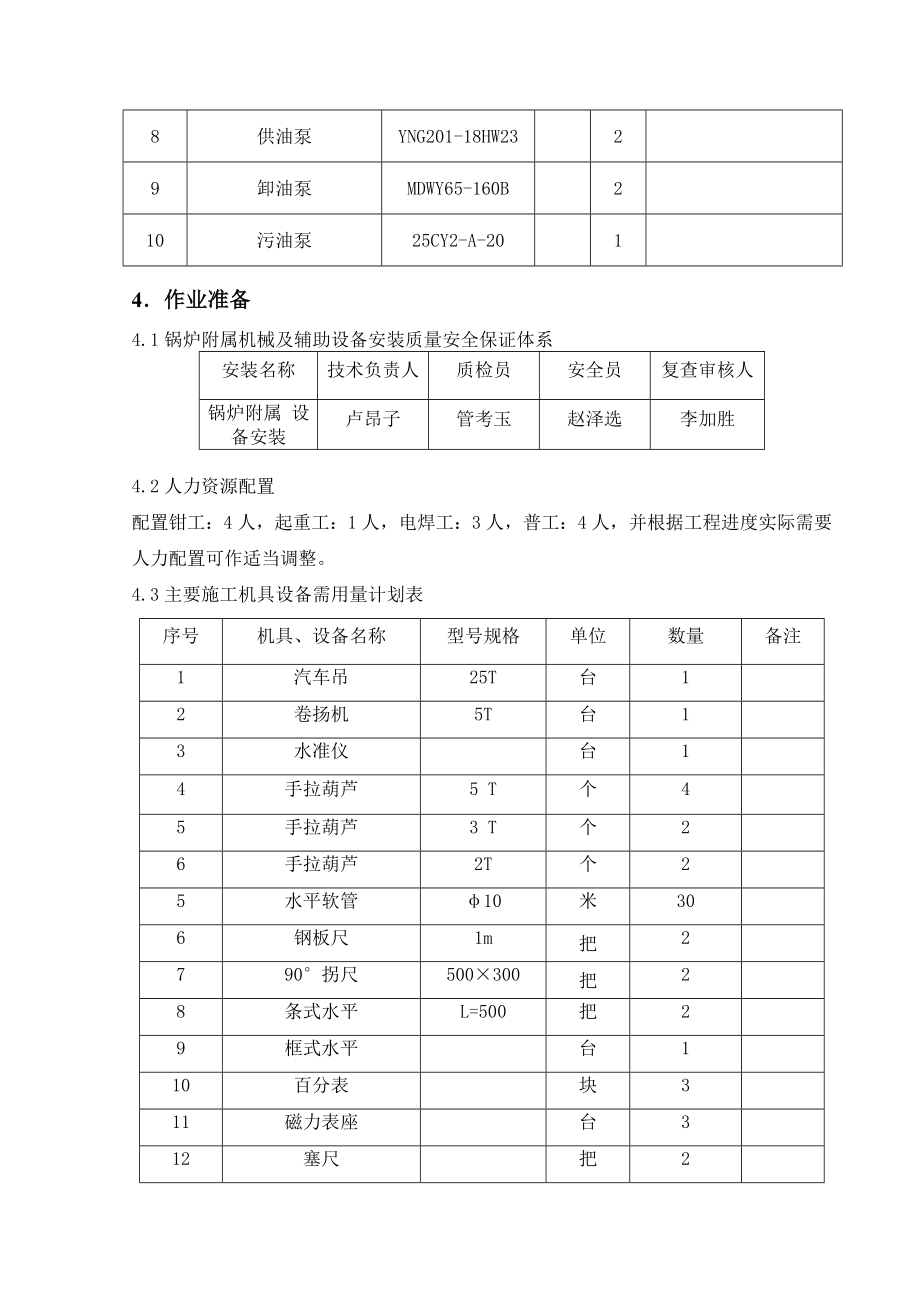 锅炉附属设备安装施工方案.doc_第3页