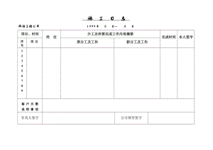 网络工程公司 施工日志.doc