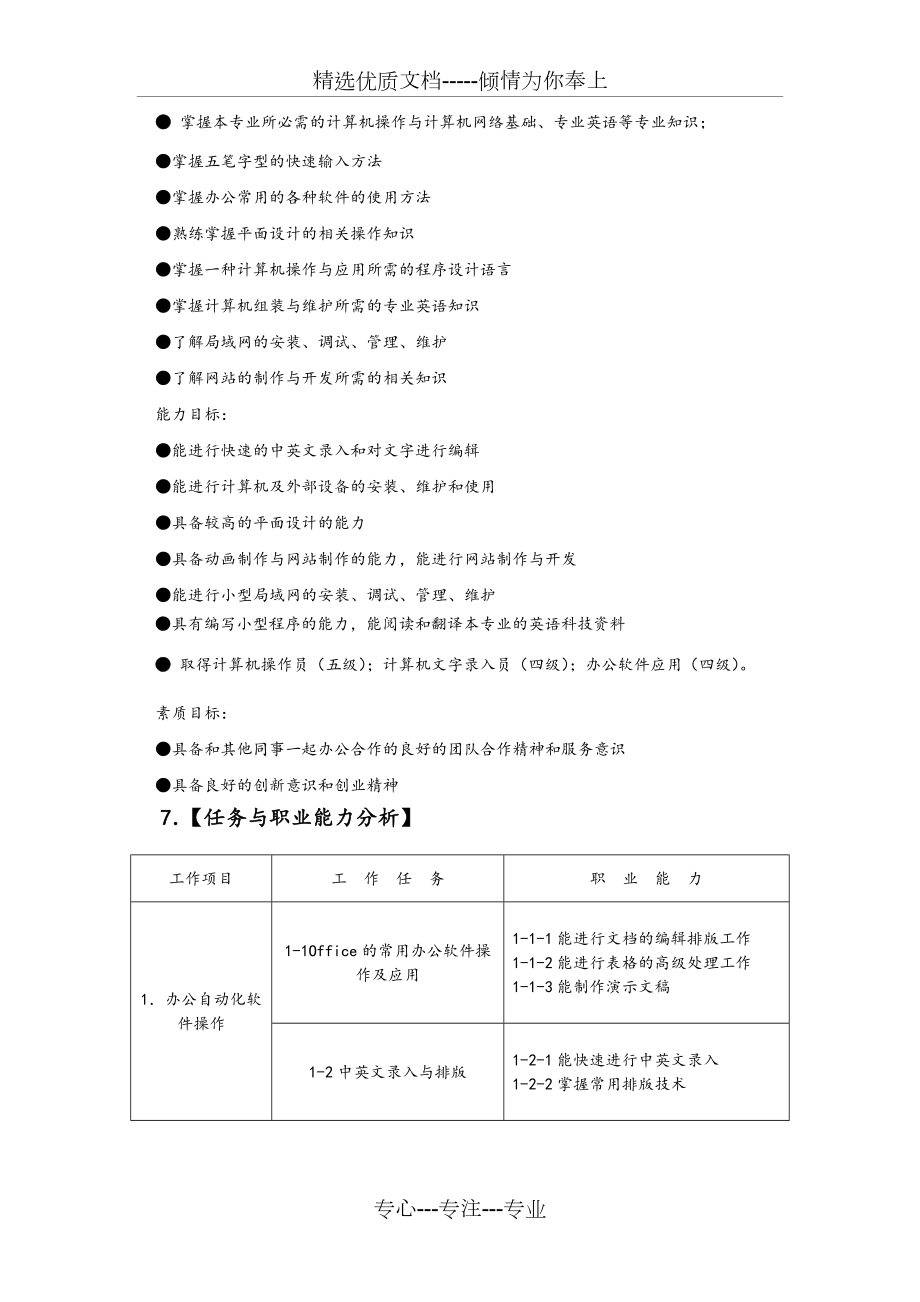 新版中职计算机应用专业人才培养方案.doc_第2页