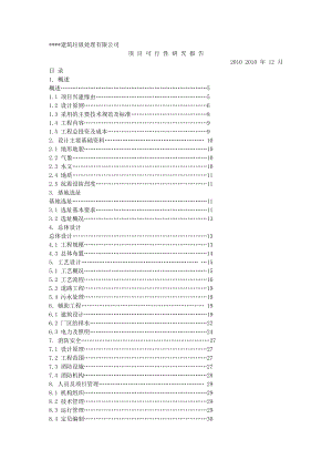 建筑垃圾处理公司项目可行性报告.doc